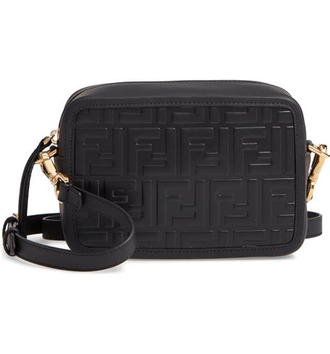 fendi mini logo embossed calfskin leather camera bag main|Everything You Need to Know About Fendi’s Line of Camera Cases.